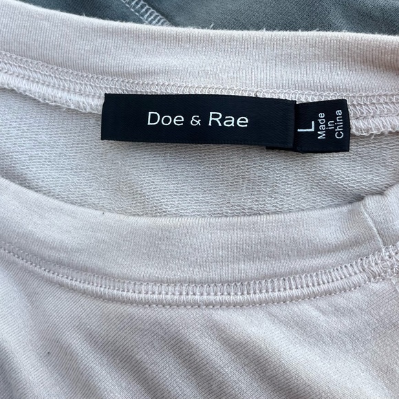 DOE & RAE LONG SLEEVE COLOR BLOCK PULLOVER WOMENS LARGE - Picture 6 of 8